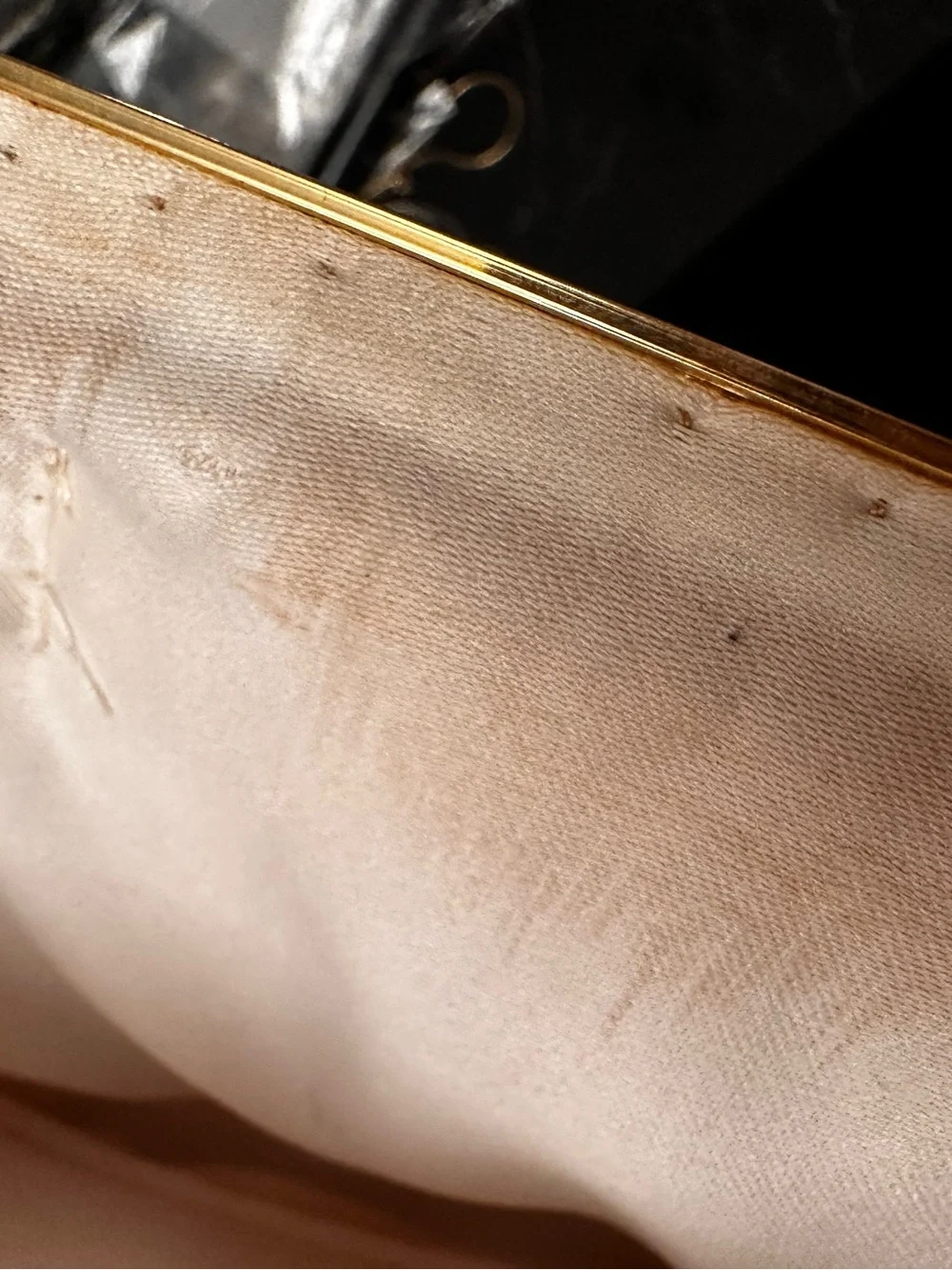 Vintage Carla Marchi Beaded clutch with Gold tone Snake Chain/AS IS